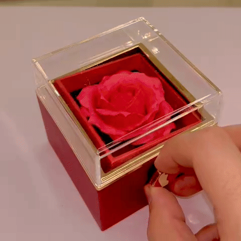 Box 360° : Rose éternelle de savon avec bijoux personnalisable